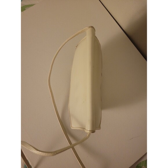 VTG Mary Ann Rosenfeld Cream Leather Small Shoulder Bag - Picture 10 of 12